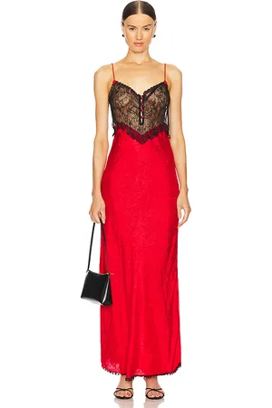 SWF Lace Trimmed Slip Dress in