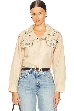 Found X REVOLVE Embroidered Button Up Shirt in