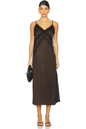 Gestuz Sachi Slip Dress in Mole in