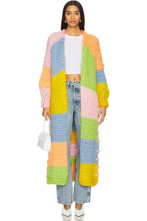 Hope Macaulay Groovy Chunky Knit Maxi Cardigan in