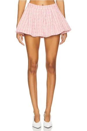 MORE TO COME Ashtyn Tweed Mini Skirt in