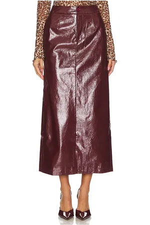bubish Eliza Leather Maxi Skirt in