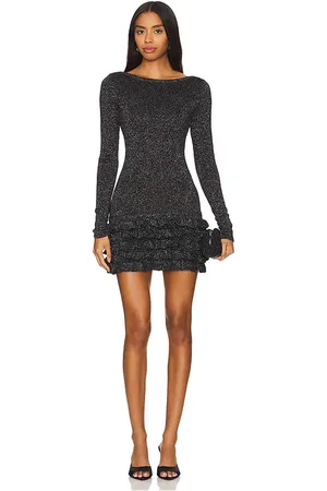 MAJORELLE Vira Lurex Mini Dress in