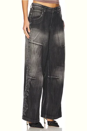 Jaded London Diamante Western Colossus Jeans in