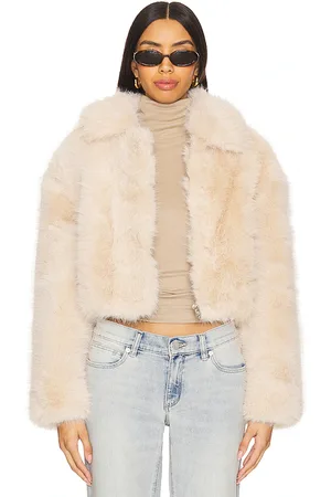 BLANK NYC Crop Faux Fur Jacket in
