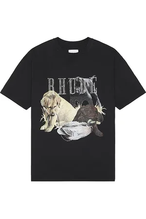 Rhude Rhinestone Hunting Dog Tee in
