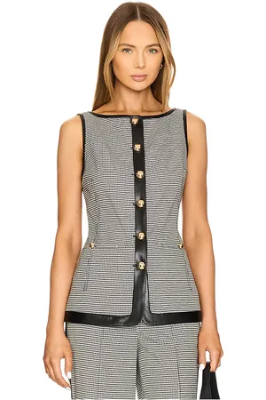 Simkhai Cressida Sleeveless Button Top in