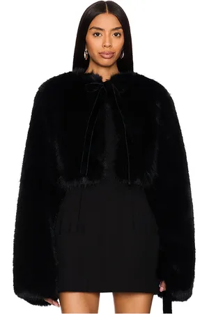 DANIELLE GUIZIO Alyana Faux Fur Jacket in