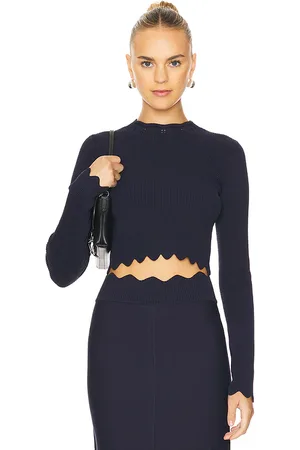 CLEA Blanca Scalloped Knit Top in