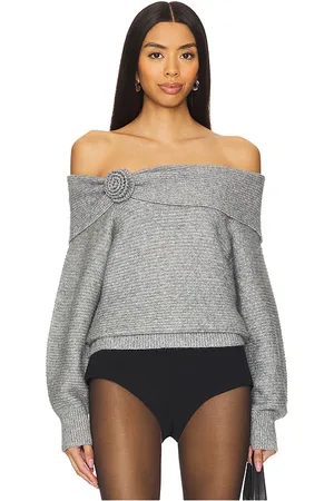 525 America Elizabeth Rosettes Off The Shoulder Pullover in