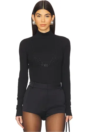 Ganni Long Sleeve Rhinestone T