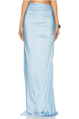 Alejandra Alonso Rojas Long Jersey Draped Skirt in