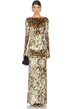 LAPOINTE Boatneck Gown in