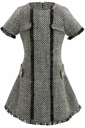 Bardot Kids Sutton Boucle Dress in