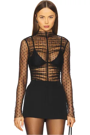 MAJORELLE Astrid Sheer Bodysuit in