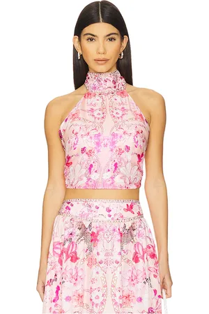 Camilla Halter Tie Back Top in