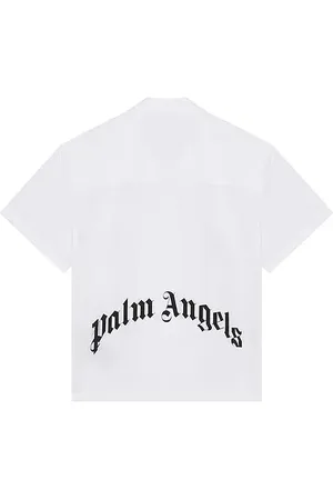 Palm Angels Curved Logo Classic Shirt in
