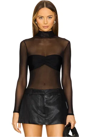 SER.O.YA X Revolve Stassie Bandeau Mesh Bodysuit in