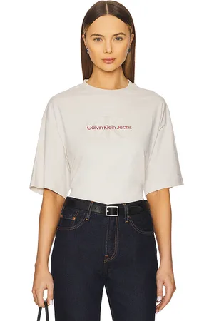 Calvin Klein Short Sleeve Archive Jersey Logo Tee in