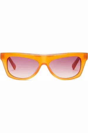 Jacquemus Pina Sunglasses in Milky Amber Silver & Rose
