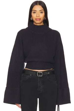 WeWoreWhat Cropped Turtleneck Sweater in