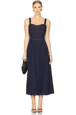 Bardot Lilah Denim Midi Dress in