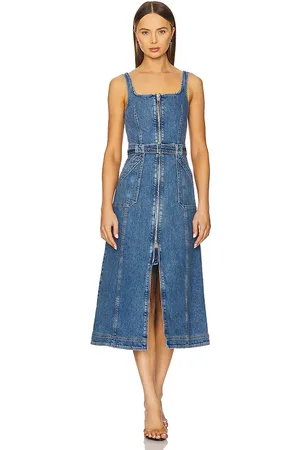 Simkhai Manson Sleeveless Belted Midi Dress in