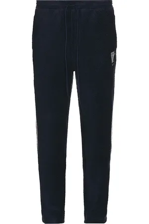 Bound Reverse Fleece Grid Straight Joggers in