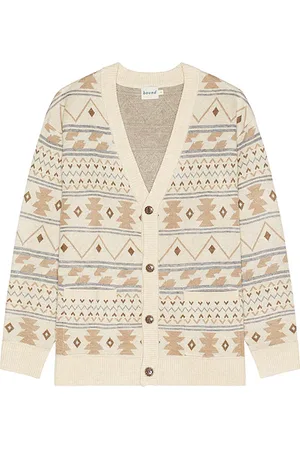 Bound Aztec Grandad Cardigan in