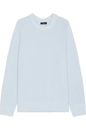 THEORY Heavy Wool Cashmere Crewneck Sweater in