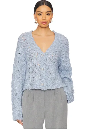 NAADAM Italian Jumbo Boucle Open Front Cardigan in