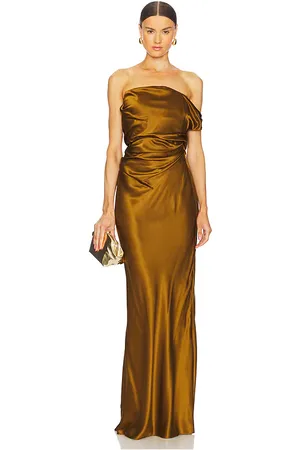 The Sei Strapless Gown With Arm Drape in