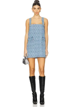GCDS Monogram Denim Pocket Dress in