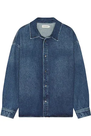Frame Relaxed Heavy Denim Shirt in