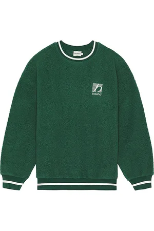 Bound Reverse Fleece Grid Sweater in