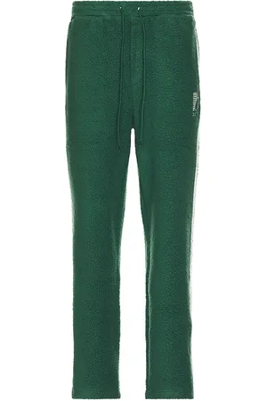 Bound Reverse Fleece Grid Straight Sweatpants in