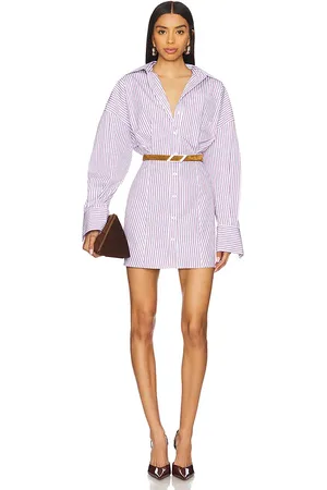 The Attico Long Sleeve Shirt Dress in