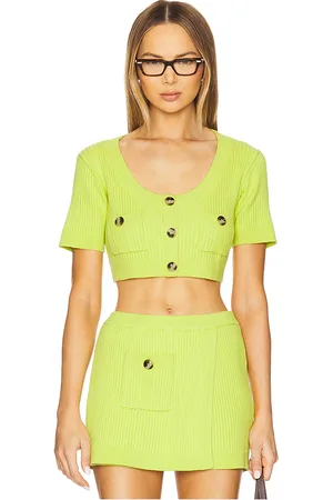 Matthew Bruch Knit Apron Crop Top in