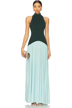 Solid Soglio Halter Dress in