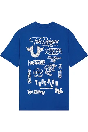 True Religion Short Sleeve Puff Logo Tee in