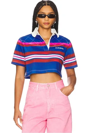 Khrisjoy Iris Rugby Crop Polo in