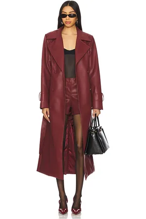 SNDYS X REVOLVE Tyra Faux Leather Trenchcoat in