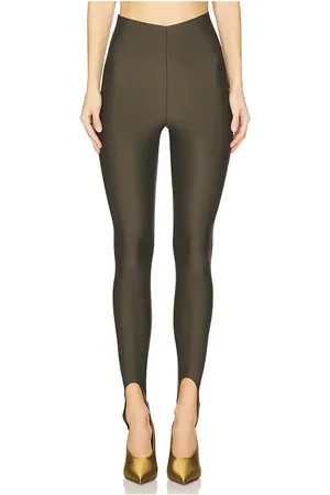 The Andamane Holly Stirrup Leggings in Khaki in