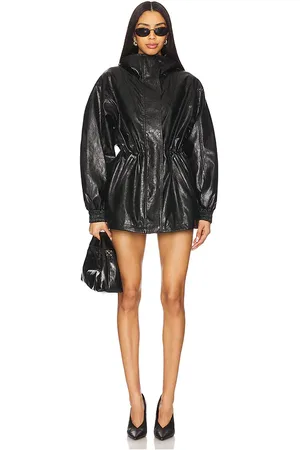 RAG&BONE Monica Faux Leather Foil Jacket in