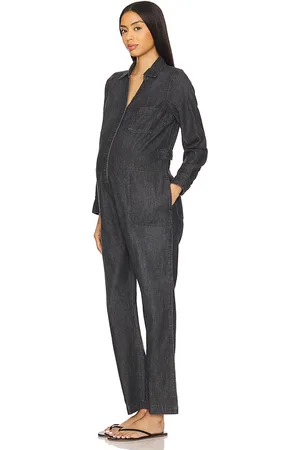 Hatch The Everyday Nursing Denim Jumpsuit in