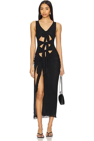 superdown Nelly Sheer Maxi Dress in