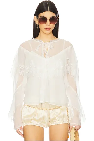 LOVESHACKFANCY Afton Blouse in