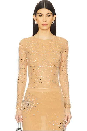 Des Phemmes Full Crystal Bodysuit in