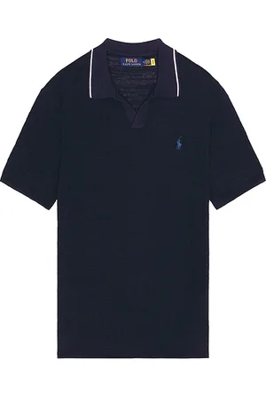 Ralph Lauren Short Sleeve Johnny Collar Sweater in