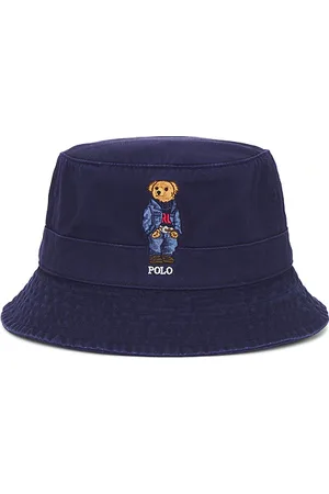 Ralph Lauren Chino Novelty Bear Loft Bucket Hat in